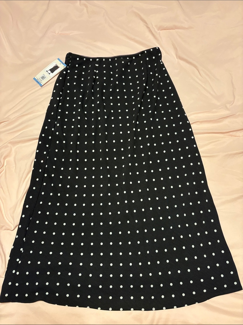 Aeropostale Black and White Polka Dot Maxi Skirt